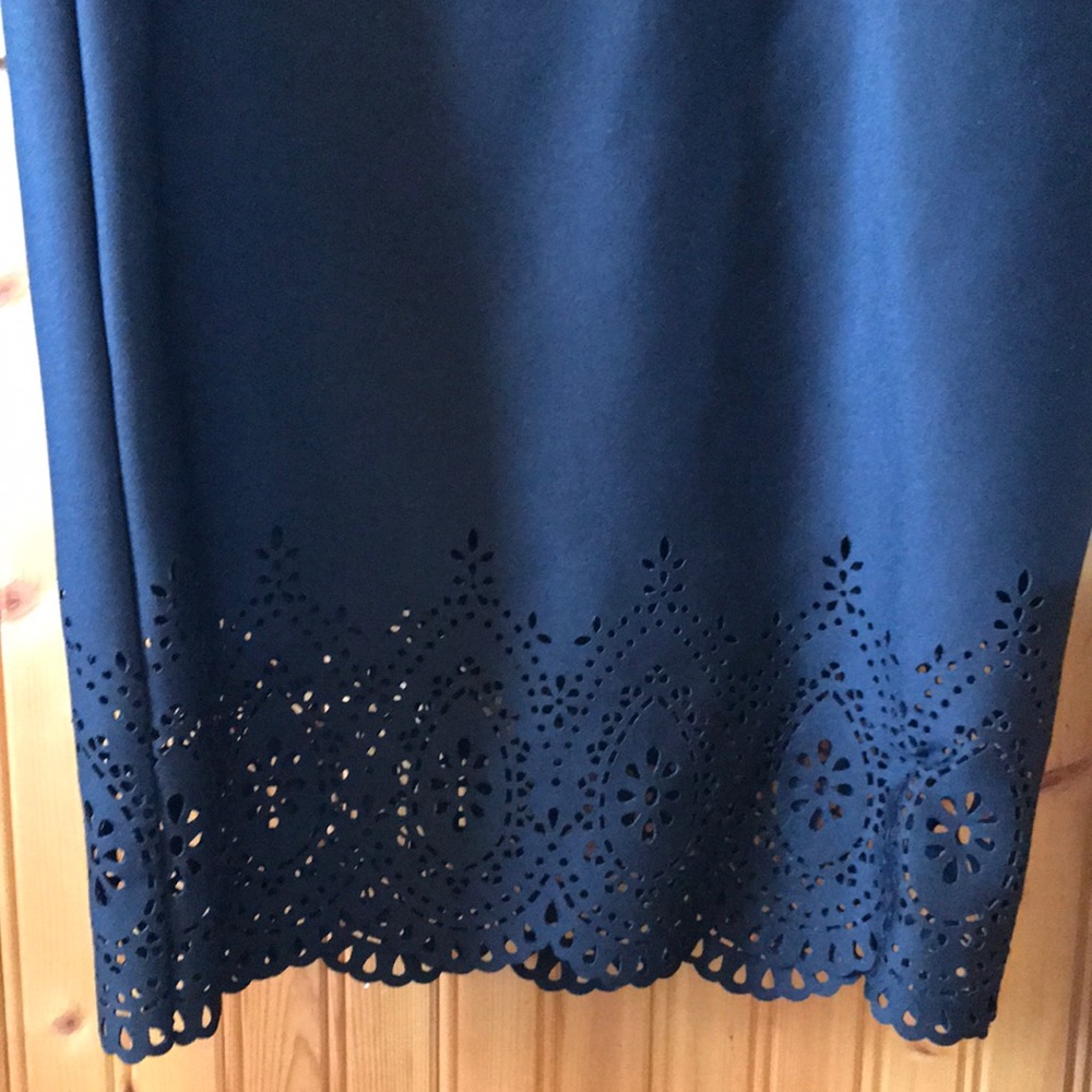 Skirt with cutout shapes